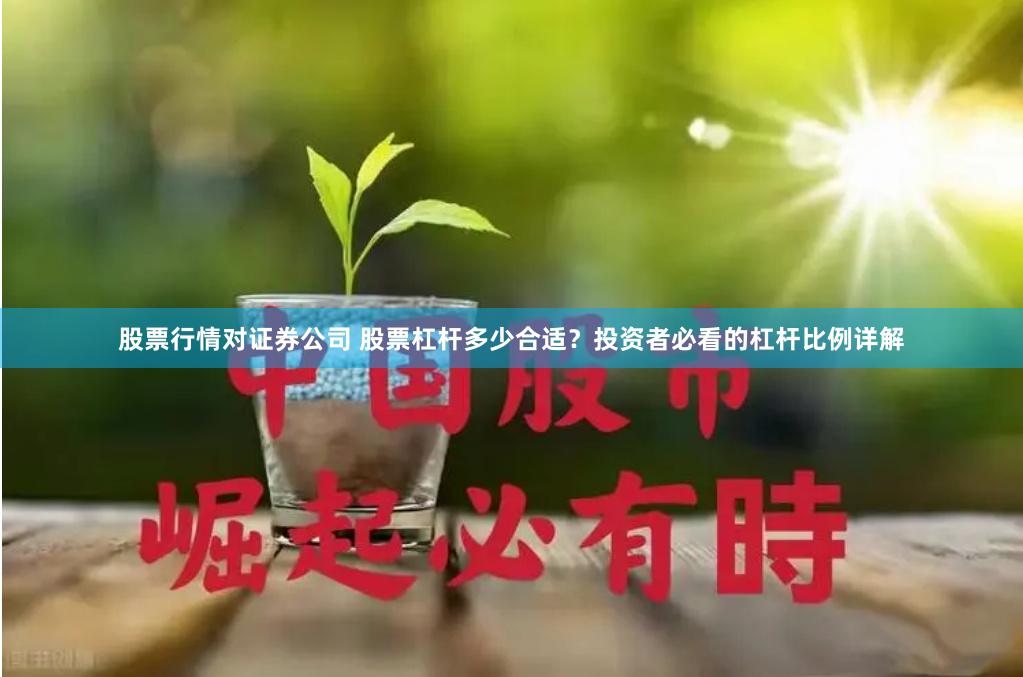 股票行情对证券公司 股票杠杆多少合适?投资者必看的杠杆比例详解